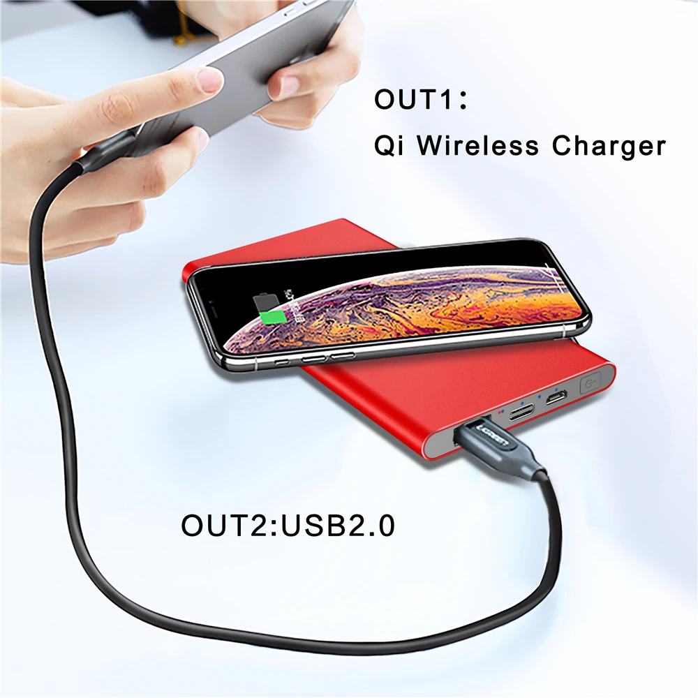 Most popular USB type-c port pretty color charger YF113 suction cup wireless charger power bank for phone - ANKUX.COM
