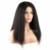 Bliss Emerald Kinky Human Hair Wig 4x4 Lace Closure Wig Yaki Straight Lace Wig with Baby Hair for Black Women Wholesale
