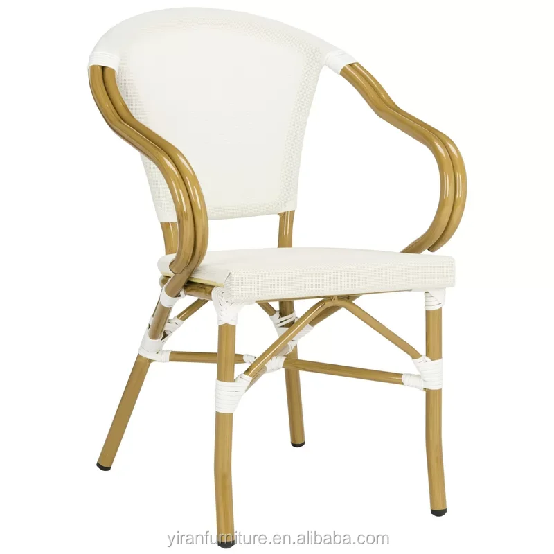 Modern Design Outdoor Patio Dining Chair Aluminum Wicker with Rattan ...