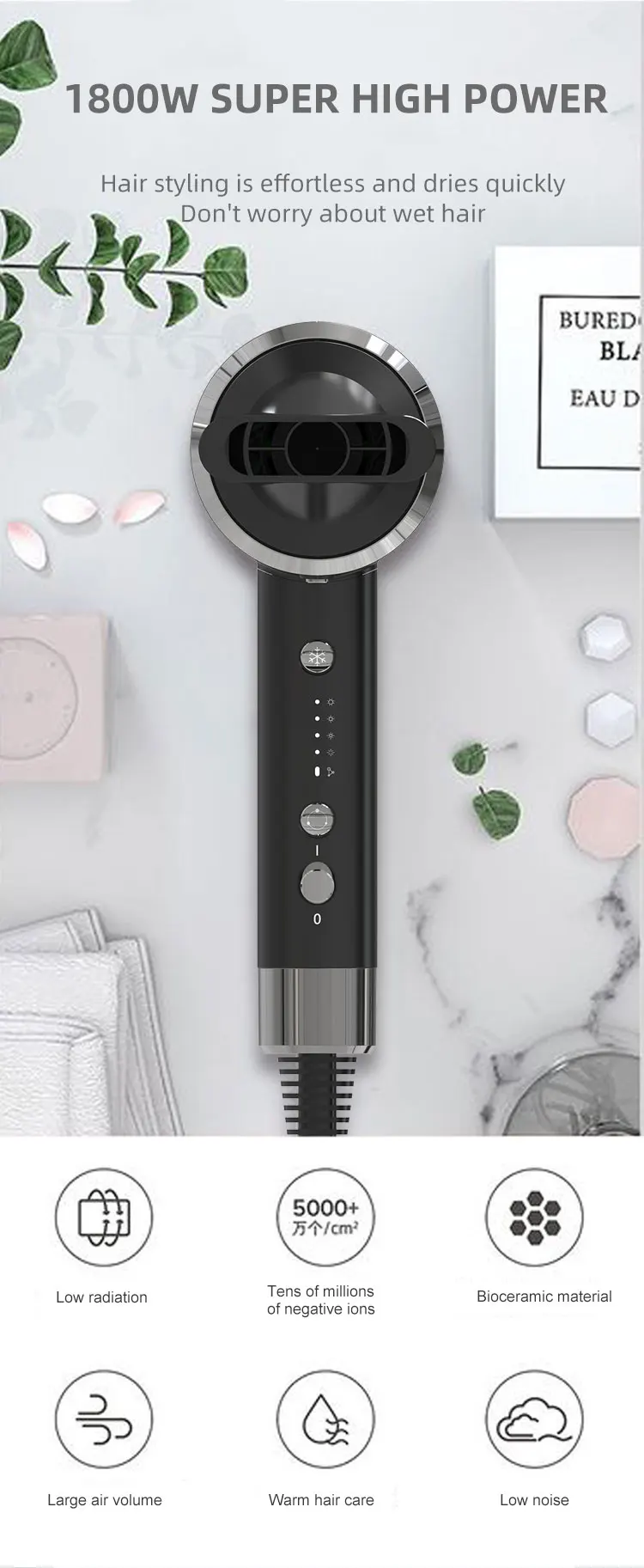 Best Professional Salon Cordless Hair Dryer,2020 Hot Selling Hair Dryer