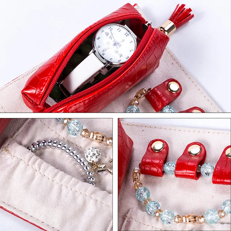 De Lujo De La Moda Organizador De Almacenamiento De Pu De Joyería