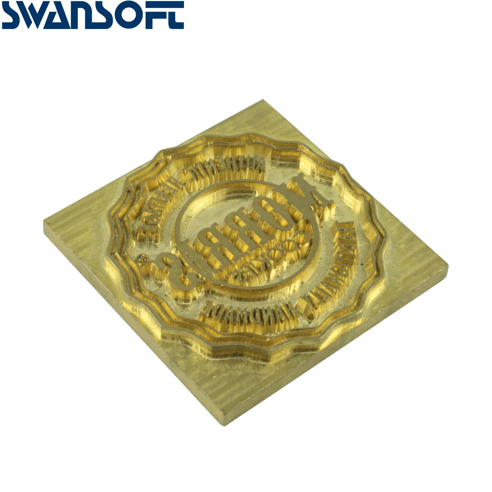 Swansoft Custom Brass Leather Stamping Mould Diy Personalized Brand