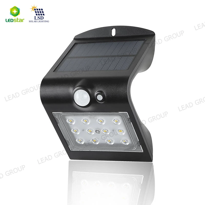 outdoor solar led  motion sensor wall  light