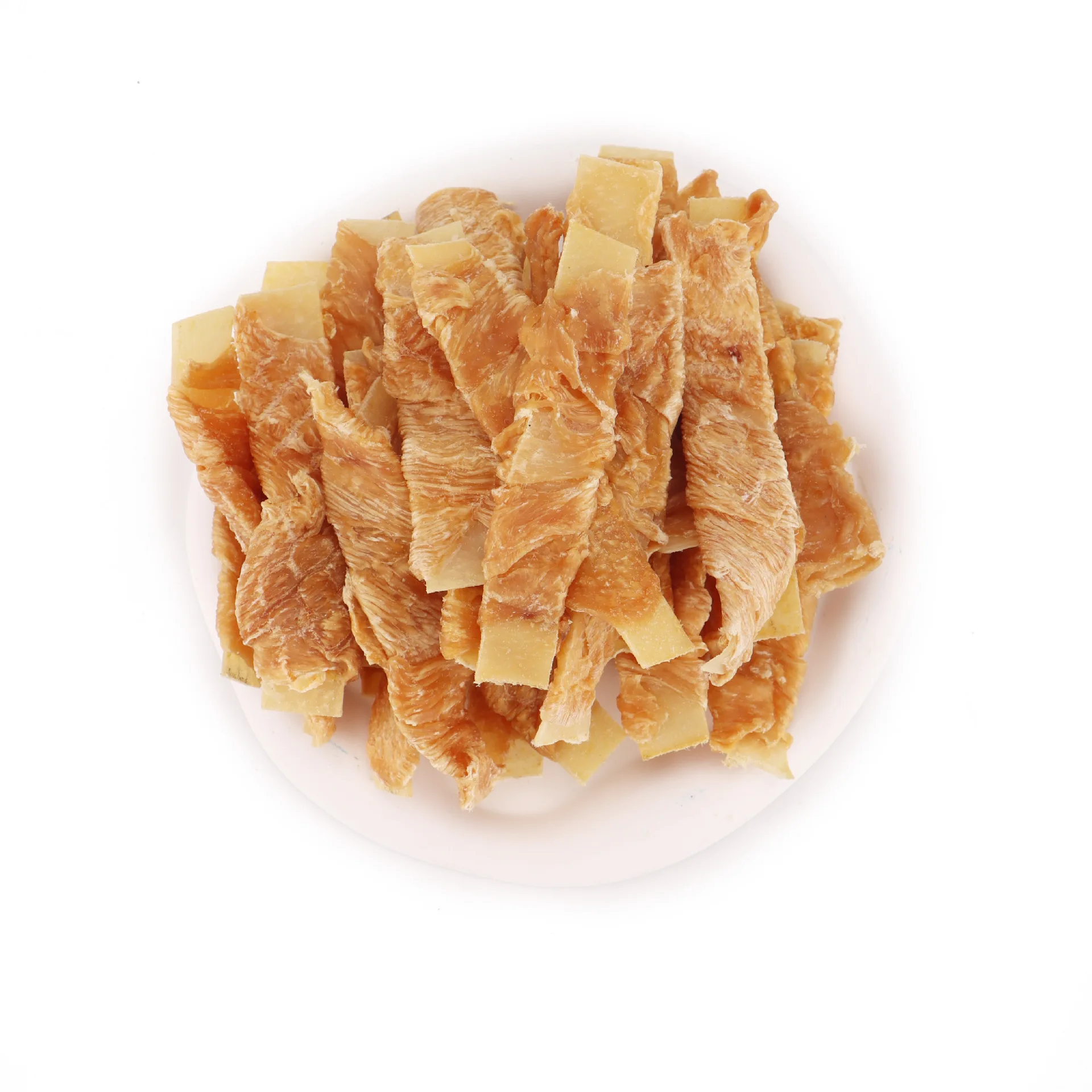 Chicken Wrapped Pig Skin Slices Molar Pure Meat Dog Snacks for Small & Medium Dogs-Pet Store Gifts Shelf Life None details