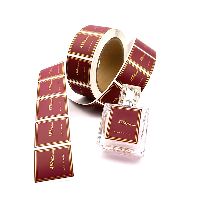 fashionable waterproof custom sample perfume bottle sticker