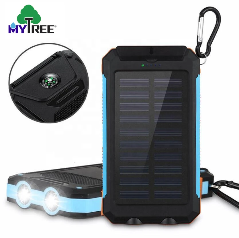 Amazon Hot Sale Power Bank Solar Waterproof 20000mah With Dual Led Lights Solar Charger Bank USB Lighter - ANKUX.COM