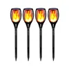 Solar Torch Lights, Waterproof Flickering Flame Solar Torches Dancing Flames Landscape USB Charging Decoration Lighting Dusk