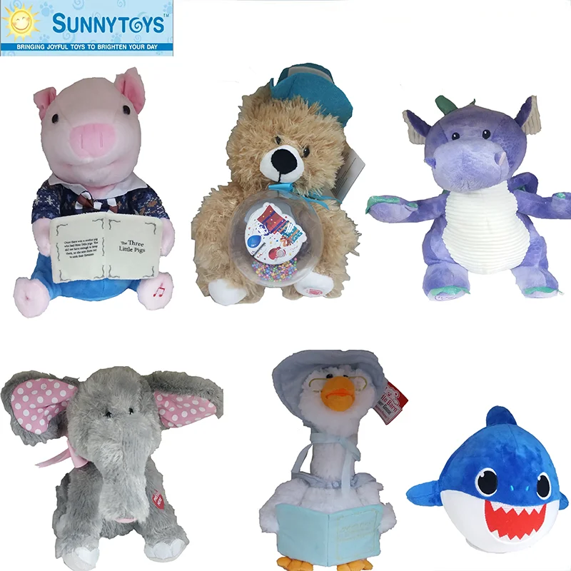 Sleep Plush Toy Custom Soft Stuffed Plush Animal Toys White Noise Machine Baby Sleep Aid Toy