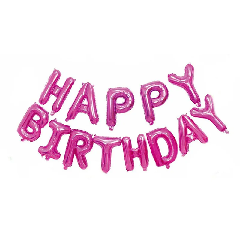Details about   Happy Birthday Metallic Aluminum Foil Birthday Balloon Banner Multi-Colored 16" 