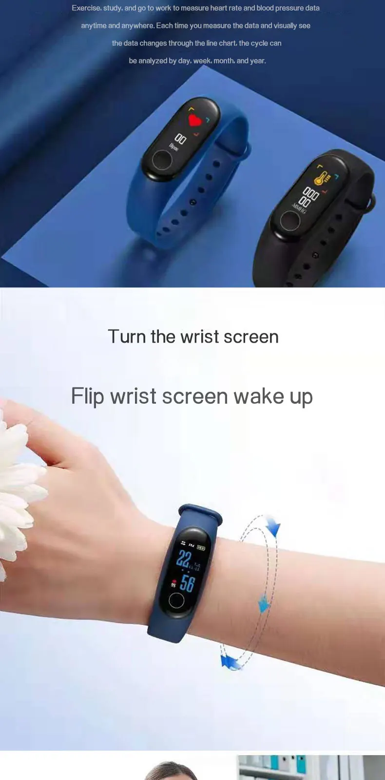 New Electronic Product Android M3 Smart Watch Factory 2020 Popular Mens Women Sports Bracelets Wrist Watch Fitness Smart Band