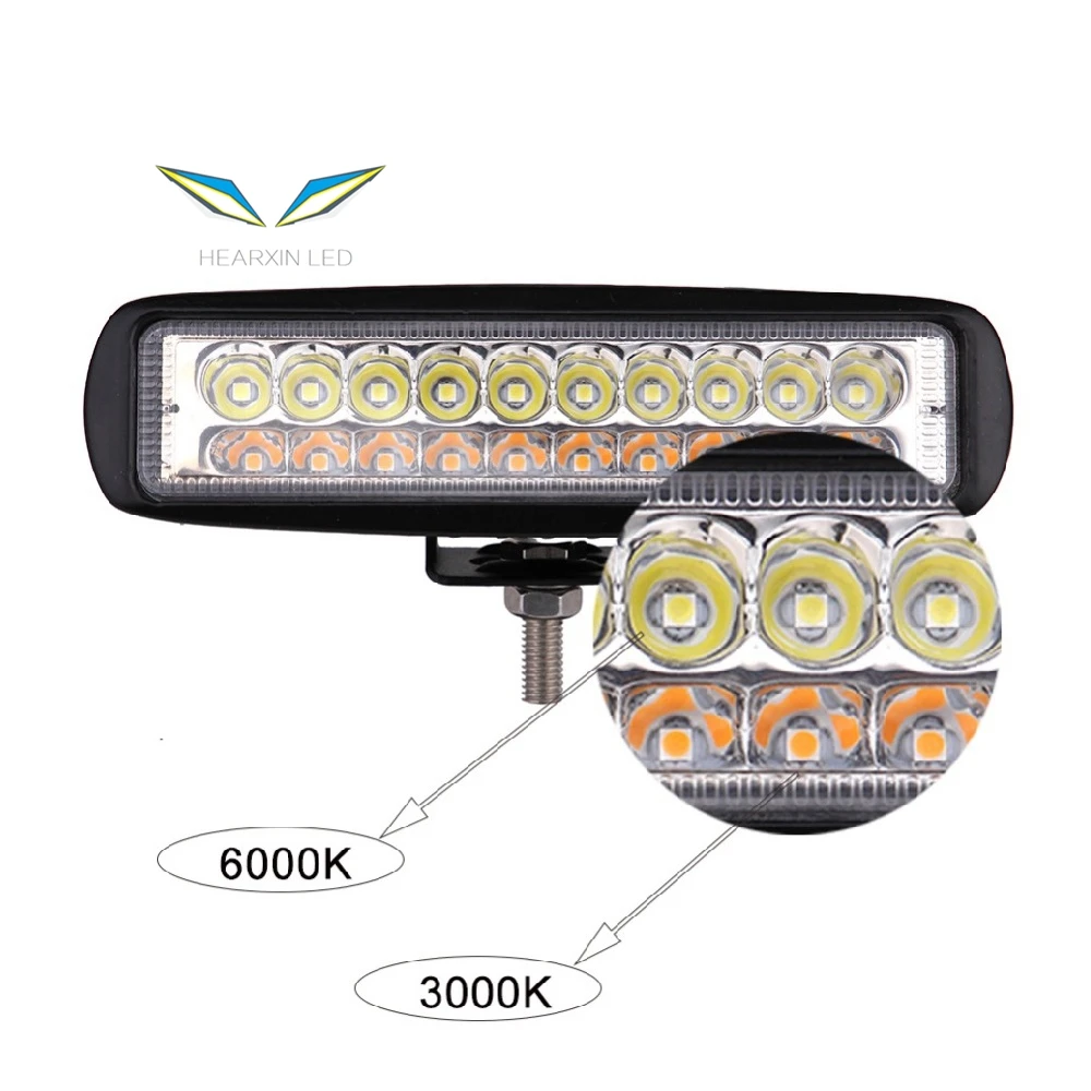 6 pulgadas 18W 6LED Barra de luz de trabajo inundación Offroad Coche SUV haz puntual trabajo de conducción laluk