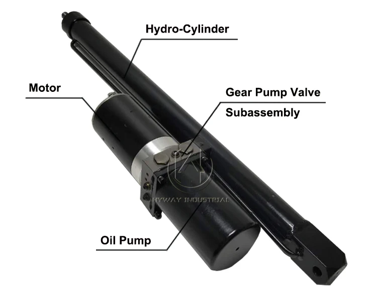 Electro Hydraulic Linear Actuator 4.5t Hydraulic Electric Linear