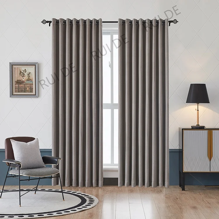 100% Polyester Blackout Window Curtains For The Living Room Luxury