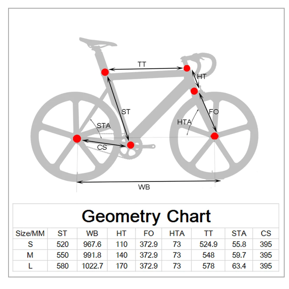 700c Fixie Frame Aluminum Aero Kenda K191 Tyre Handlebar Road Fixed
