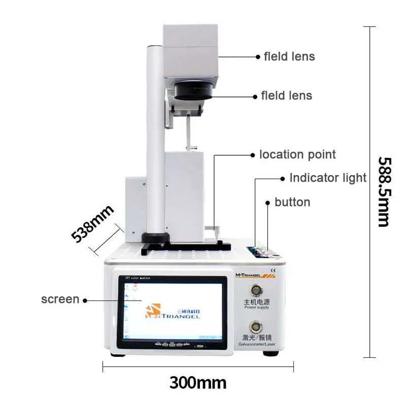 M-Triangel Laser Machine for iphone X XS Max 11 Pro Back Glass Remove Cutting and LCD Frame Removing