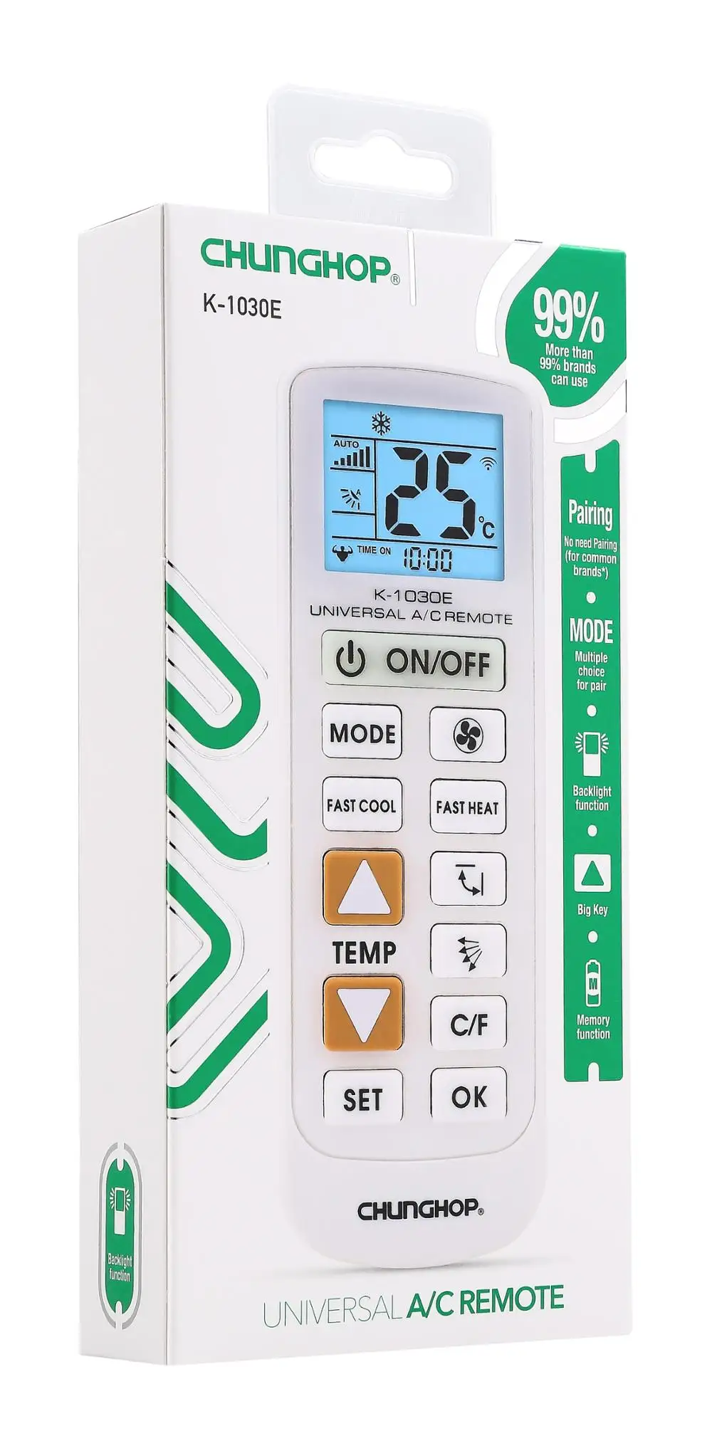 TELECOMANDO PER ARIA CONDIZIONATA CLIMATIZZATORE k-1030E UNIVERSALE
