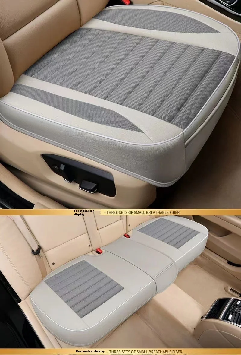 Universal Sports Design Single-Piece Leather Car Seat Cushion Cooling Massage Feature Linen for Spring Summer Compatible Mazda supplier