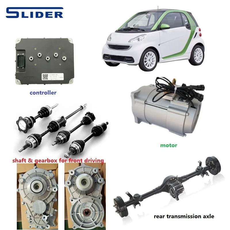 7.5kw 72v Front Rear Driving Axle Gearbox Electric Car Conversion Kit