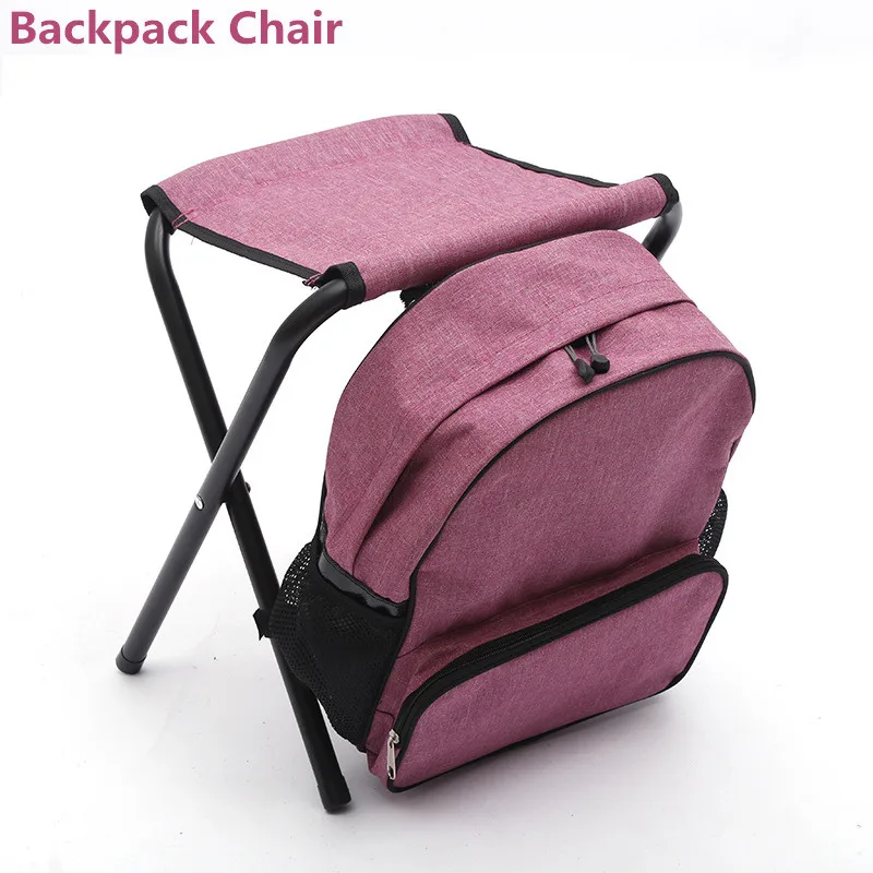 Upgraded Detachable Outdoor Sports Portable Mountain Fishing Backpack Chair Folding Camping Stool Fishing Backpack