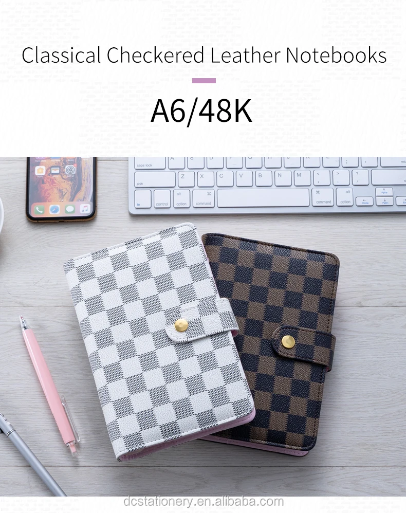 A6 Designed Customized Ring Binder Pocket Refillable Agenda Journal