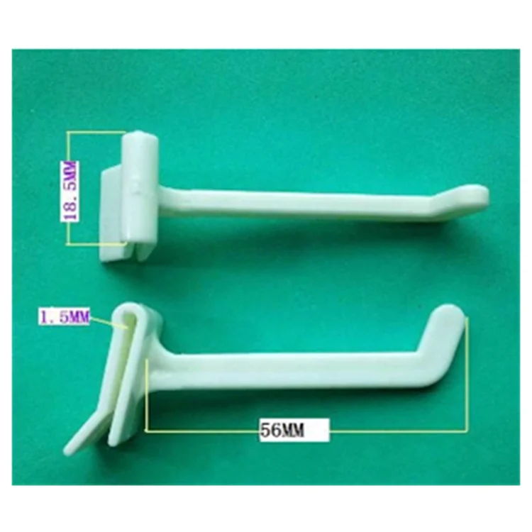 
Low prices new design small pp strong plastic hanger cardboard display hook 
