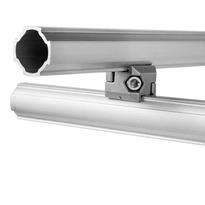 new material custom design aluminum conveyor pipe roller track for flowrack trolley cart workbench