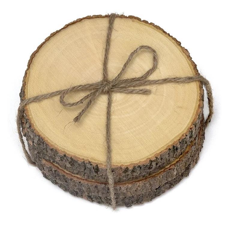 Blank Coaster Drink Tea Pallets Coaster Wholesale Custom Wood Mini Craft Wooden 4pcs Mats & Pads