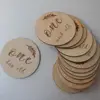 Wooden Month Milestone Card Disc Set