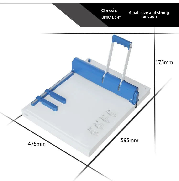 A4 Multifunctional 360mm Crease Punching Machine Single and Double Indentation with Dotted Line Free Switching