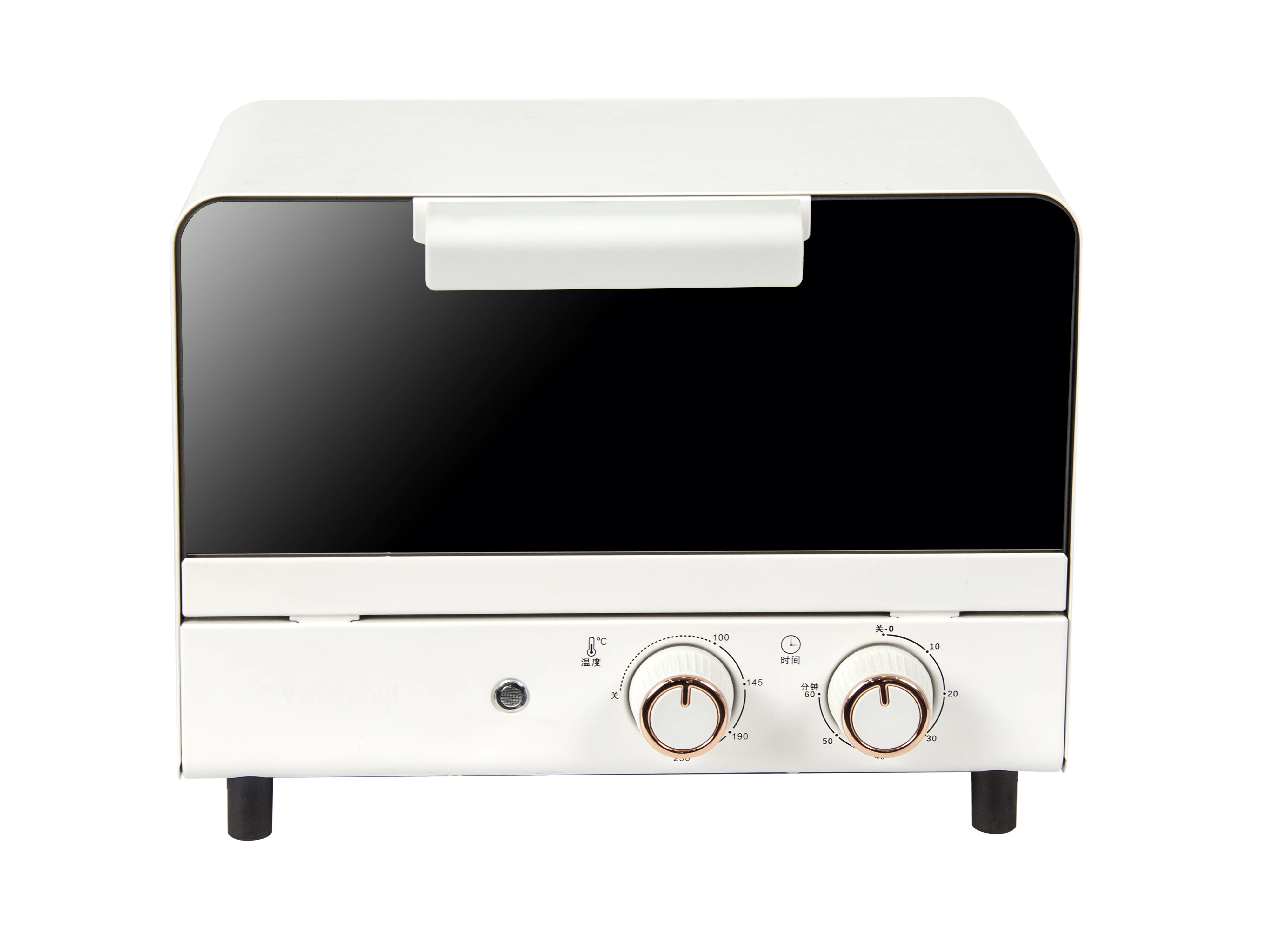 750瓦功率带镜子玻璃门和木纹口音时尚10l/12l容量紧凑型烤箱