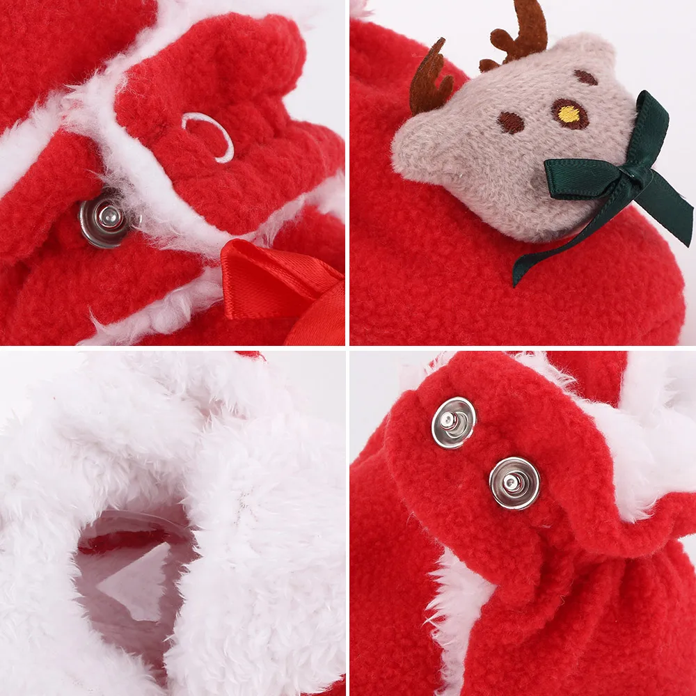 Winter Warm Christmas Baby Socks Baby Boy Girl Booties Fluff Soft Toddler Shoes First Walkers manufacture