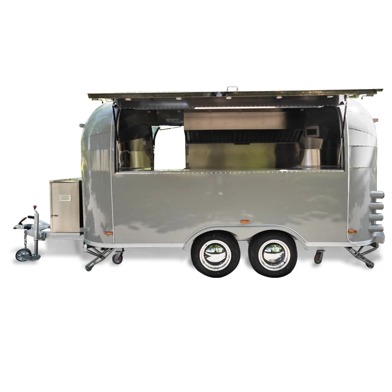 MAICHE Chinese Manufacturer Stainless Steel Customized Mobile Food Trailer Coffee Truck BBQ Bar manufacture