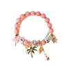Sample Free Conch coconut tree five pointed star fashion bracelet for young