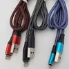 The new style pattern braided quick charging data cable is suitable for iphone android type-c