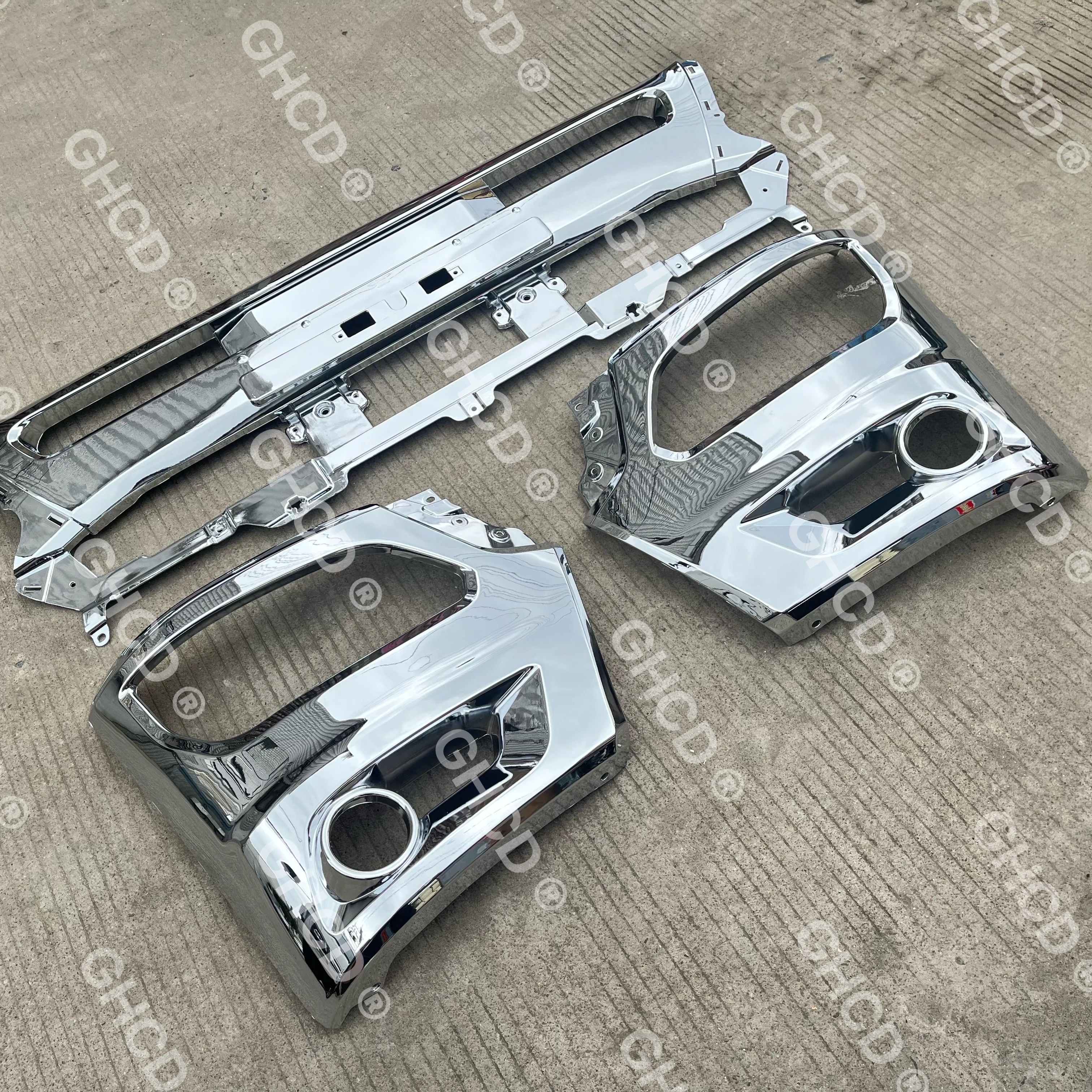 GHCD High Quality/Factory Price Chrome-plated Split Type  Bumper for Japanese Truck HINO 500 VICROT details
