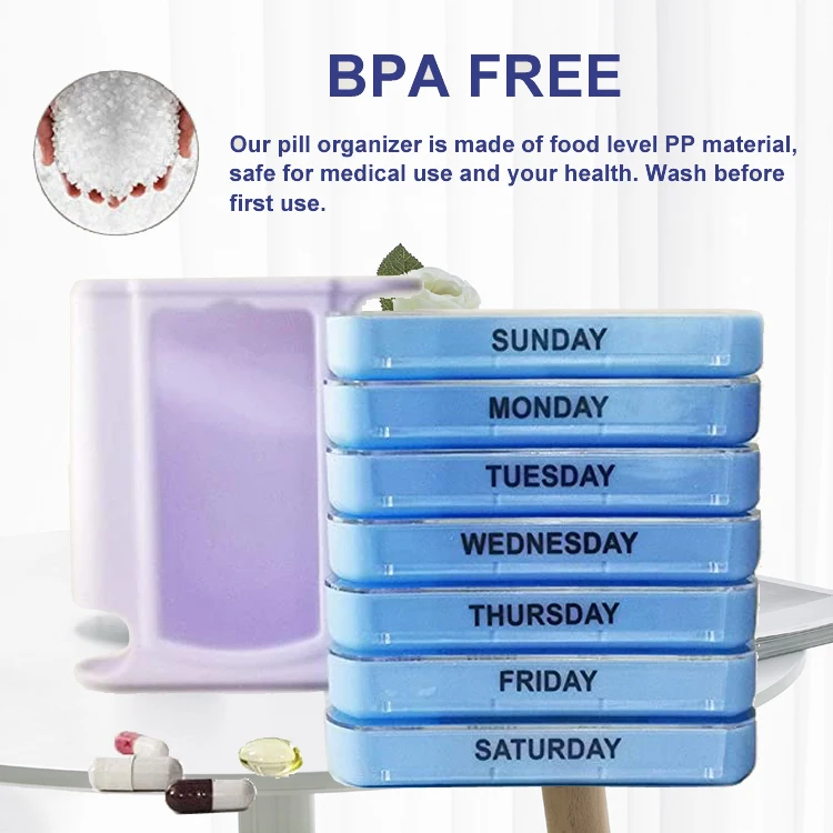 7day Weekly Pill Organizer Box With Pill Holder Case Buy Pill Box