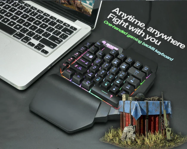 F6 Ergonomically Designed Wired Mini Keyboard Gaming Keyboard