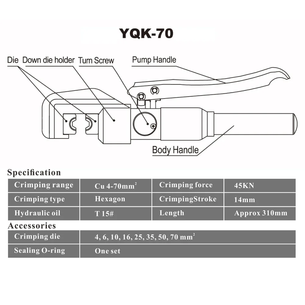 Hydraulic Crimping Tool Cable Lug Crimper Plier Hydraulic Compression Tool Yqk 70 4 70mm2 Pressure 5 6t Es And Ru Warehouse Buy Yqk 70 Hydraulic Crimping Tool 4 70mm2 Product On Alibaba Com