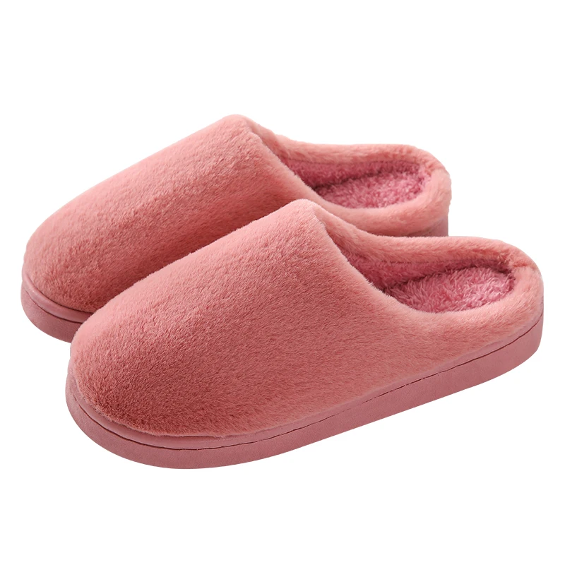 
Factory winter customized plush slippers house indoor home slippers for women 