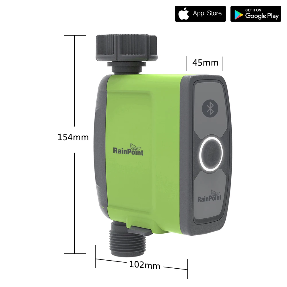 Rainpoint Bt Smart Irrigation Timer With Tuya App Controlled For Home