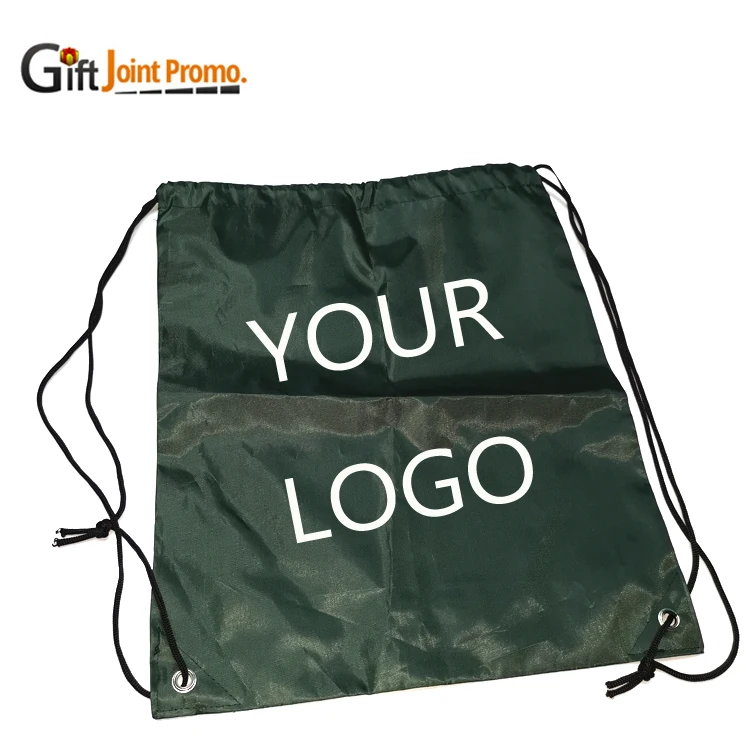 
Promotional Recycled Heavy Duty Custom LOGO Printed Full Color Quality 210D Polyester Drawstring Bag 