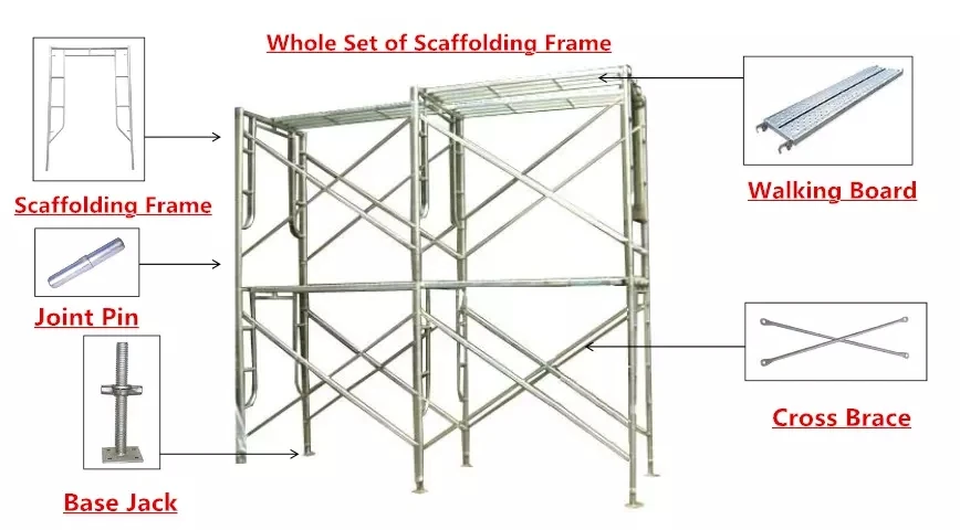 Walk Through Frame Open End Frame Scaffolding - Buy Self Climbing ...