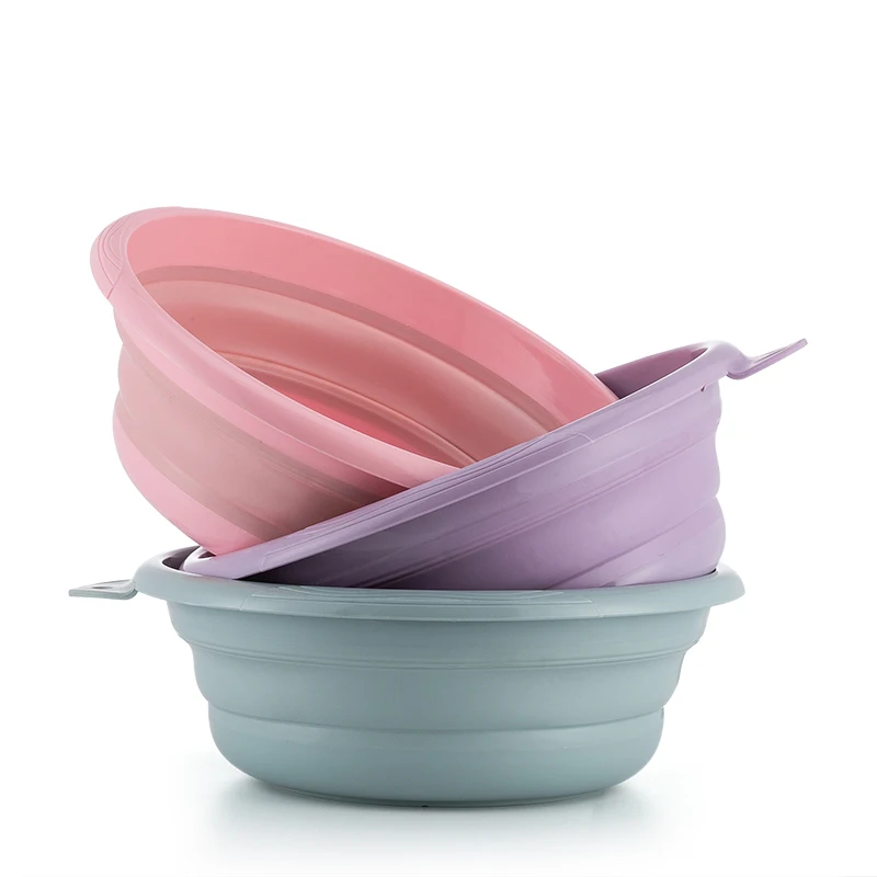 
Portable Collapsible Wash Basin Tub Pitcher Travel Folding Washbasin Bathrooms Accessories Shower Basin 