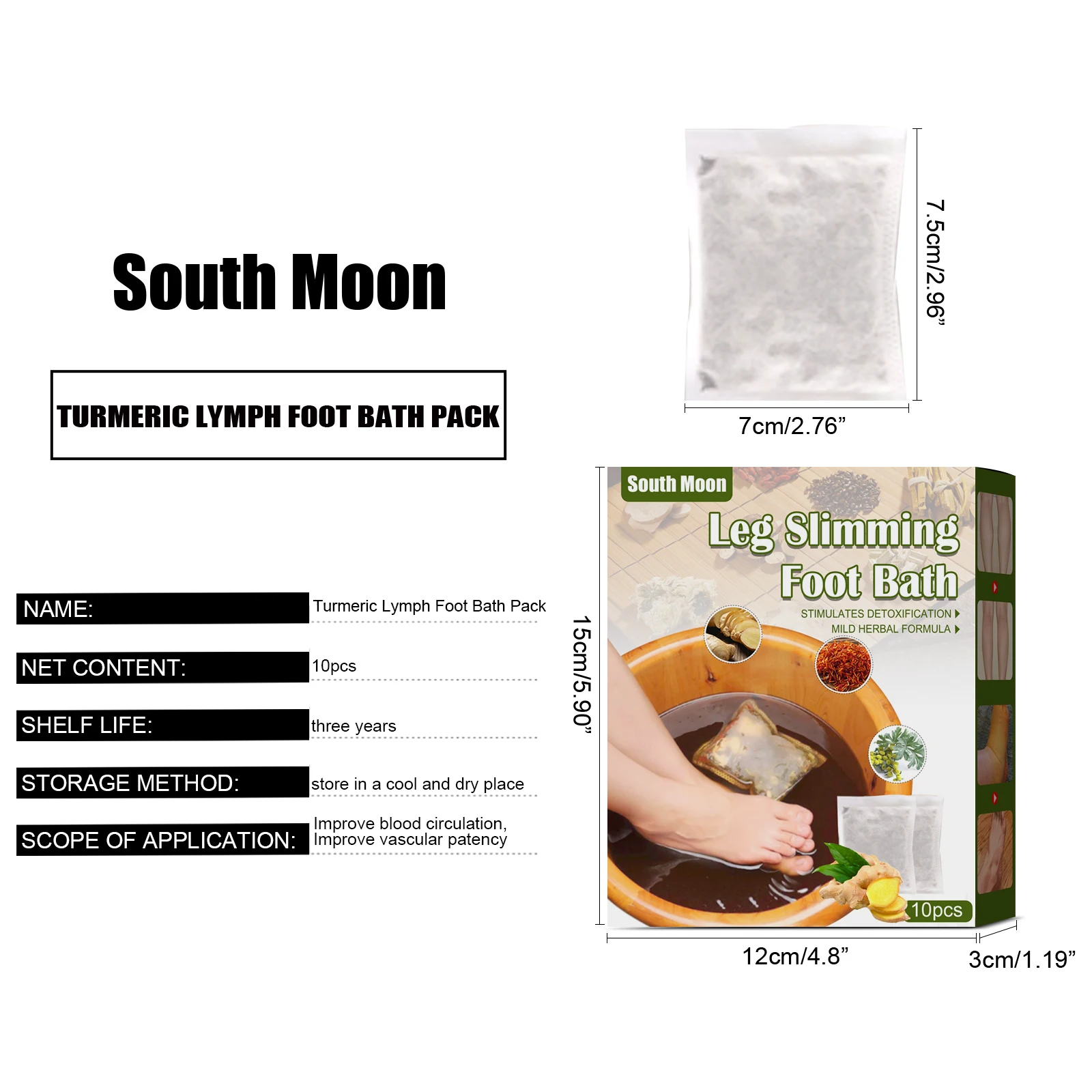 Body Foot Bath Cleaning Ginger Foot Bath Bag Relaxation Body Safflower