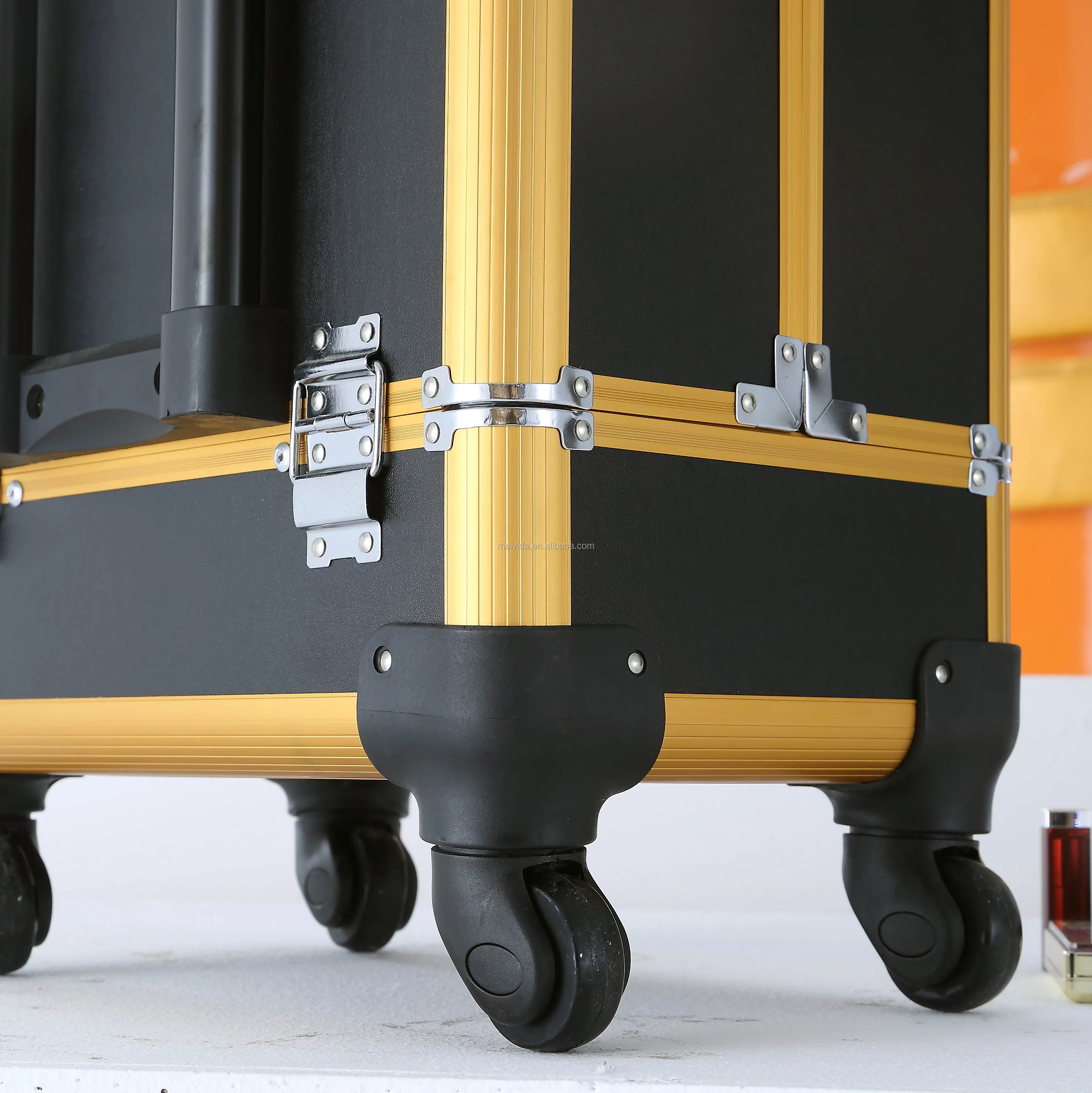 Makeup Train Case With Wheels Hairdresser Trolley Case Makeup Cosmetic