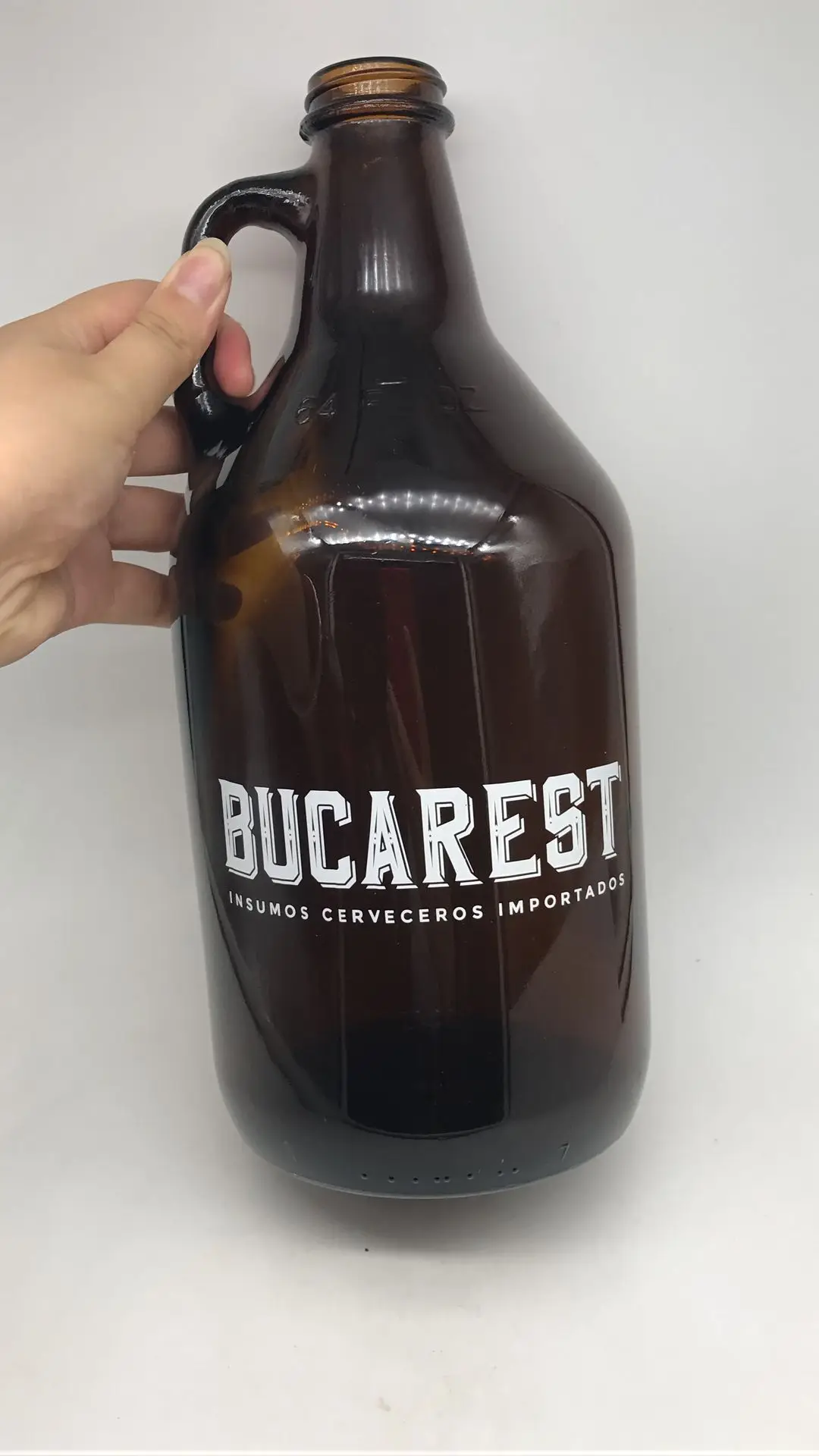 Half Gallon Glass Jug Beer Growler 2l Clear Customized Logo Glass Beer