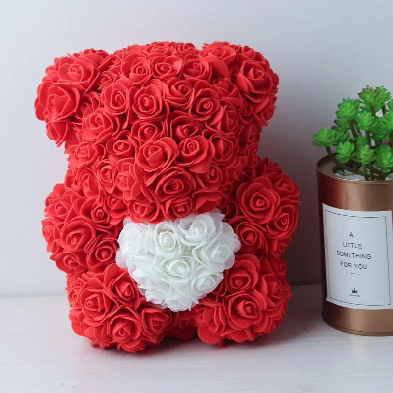 25cm rose bear