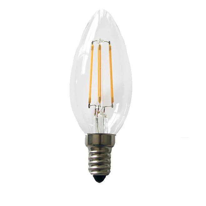4w hot sale durable super bright E12 E27 B22 led filament candle bulb