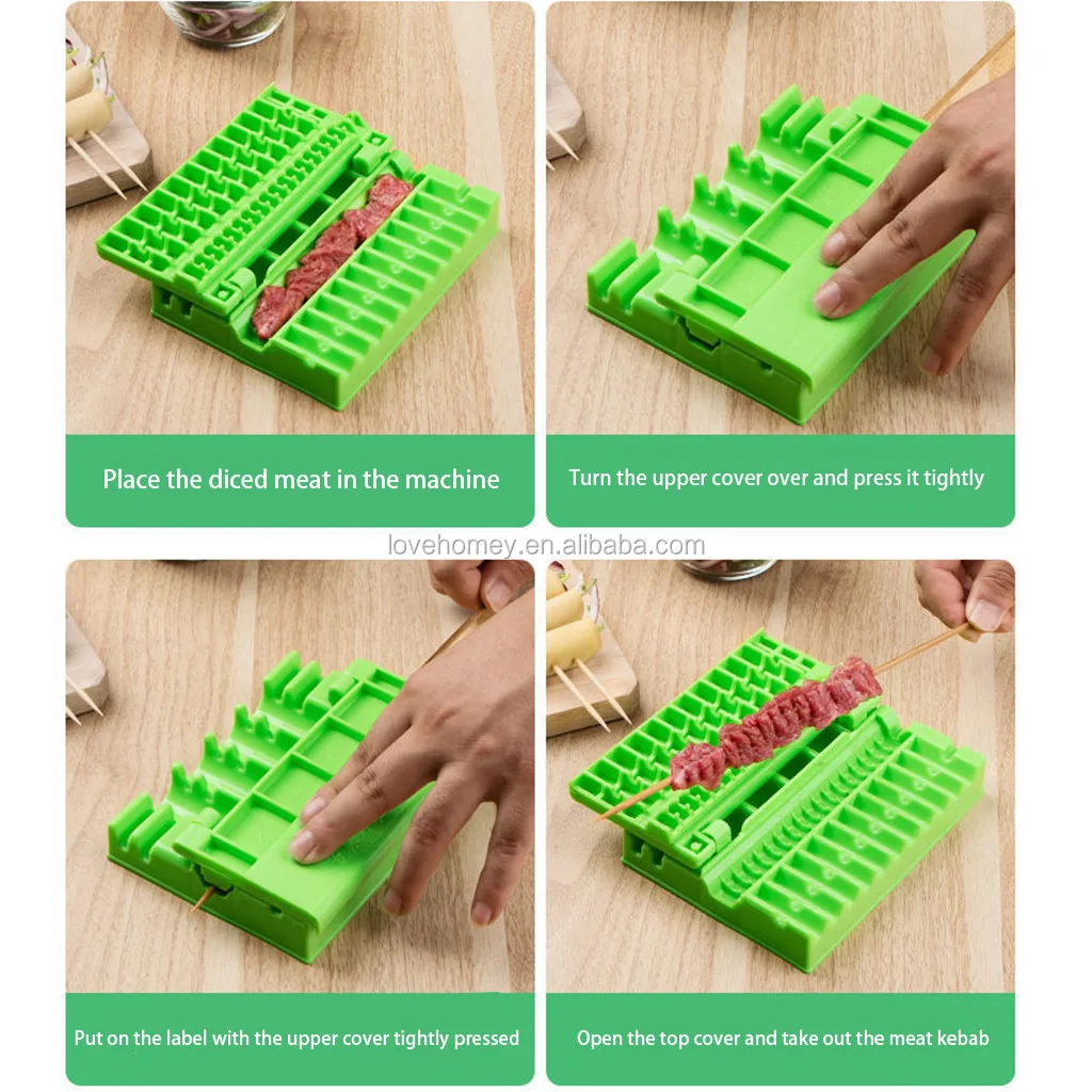 Multifunctional Stringing Machine Fast Stringer Barbecue Kitchen Accessories