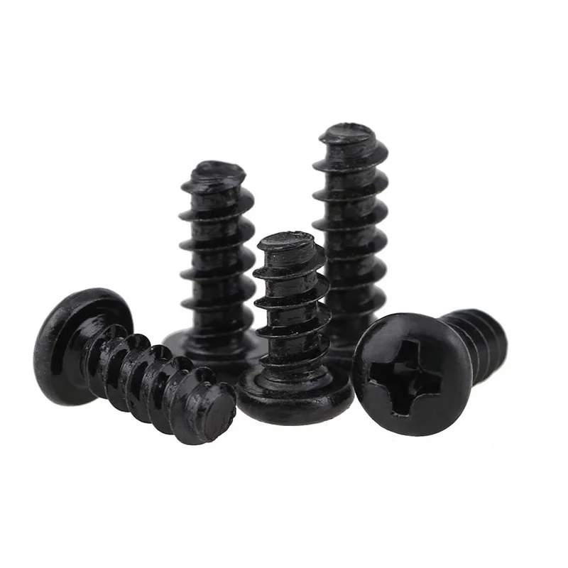 M1.4 M1.7 M2 M2.3 Micro Cross Pan Head Flat End Self Tapping Screw